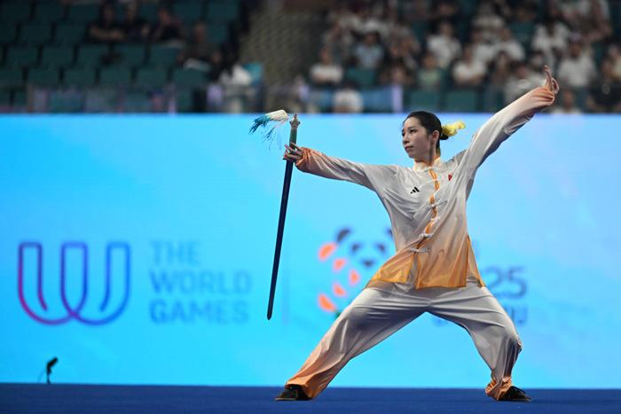 盧卓靈摘得世運(yùn)會(huì)中國體育代表團(tuán)首金