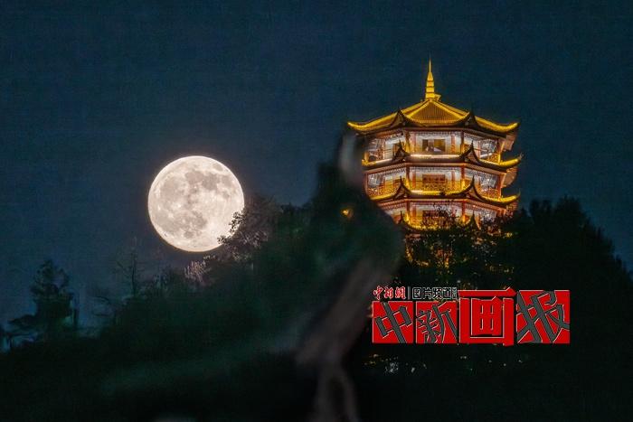 又是一年中秋圓月與地標們同框