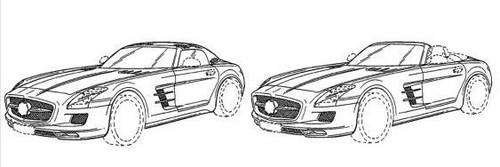 或同配6.2升V8 奔馳SLS AMG敞篷申報(bào)圖