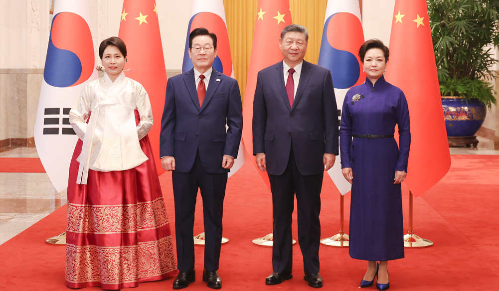 習(xí)近平同韓國(guó)總統(tǒng)李在明舉行會(huì)談