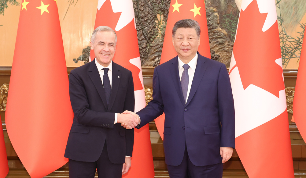 習(xí)近平會(huì)見(jiàn)加拿大總理卡尼