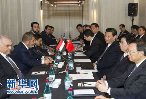 習近平會見埃及總統(tǒng)均同意深化中埃戰(zhàn)略合作關(guān)系