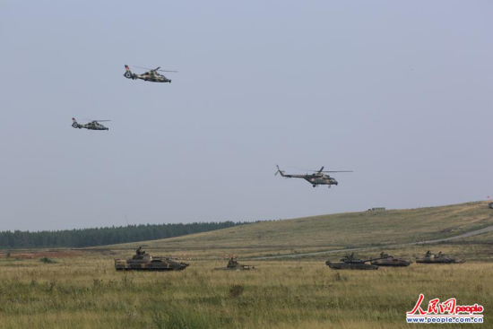 中俄軍演中方部隊(duì)未經(jīng)調(diào)整進(jìn)入針對(duì)性訓(xùn)練(圖)